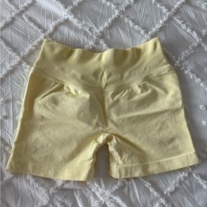 Butter Yellow Women's Athletic Shorts